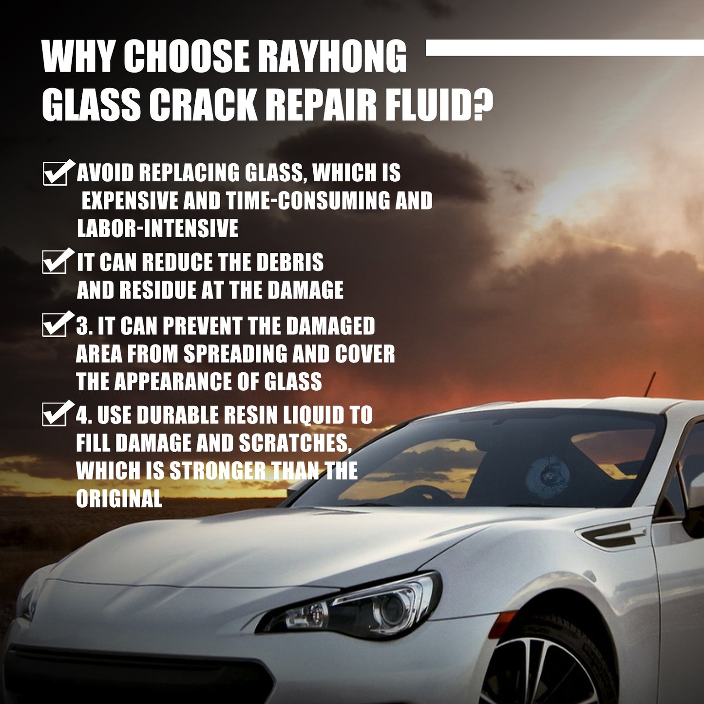 Rayhong Auto Windshield Crack Repair Fluid